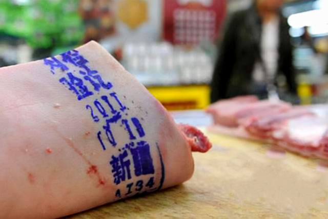 猪肉上会盖章但印章为何形态各异颜色各异