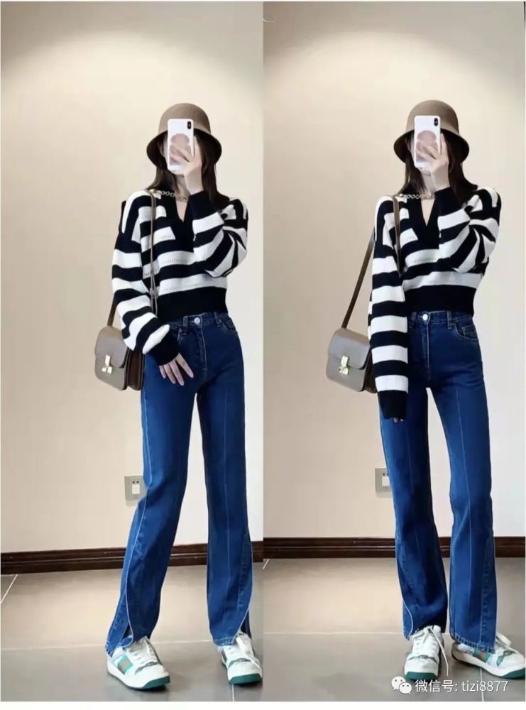 蓝色牛仔裤搭配什么颜色上衣好看_腾讯新闻