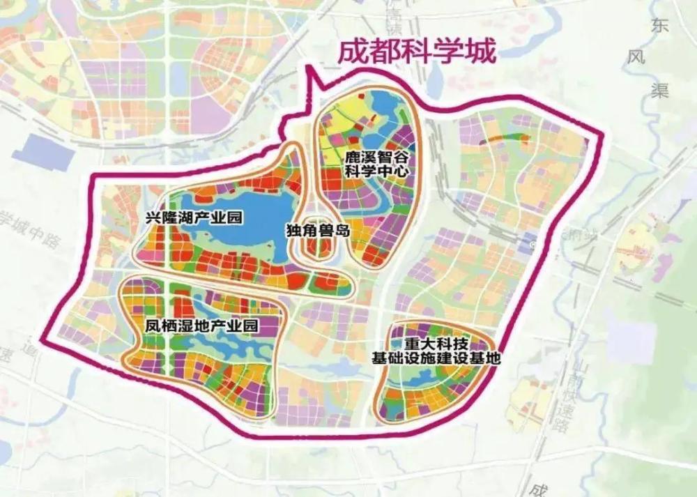 榮盛·時代天府佈局天府新區產業高地——興隆湖版塊,距城市主軸天府