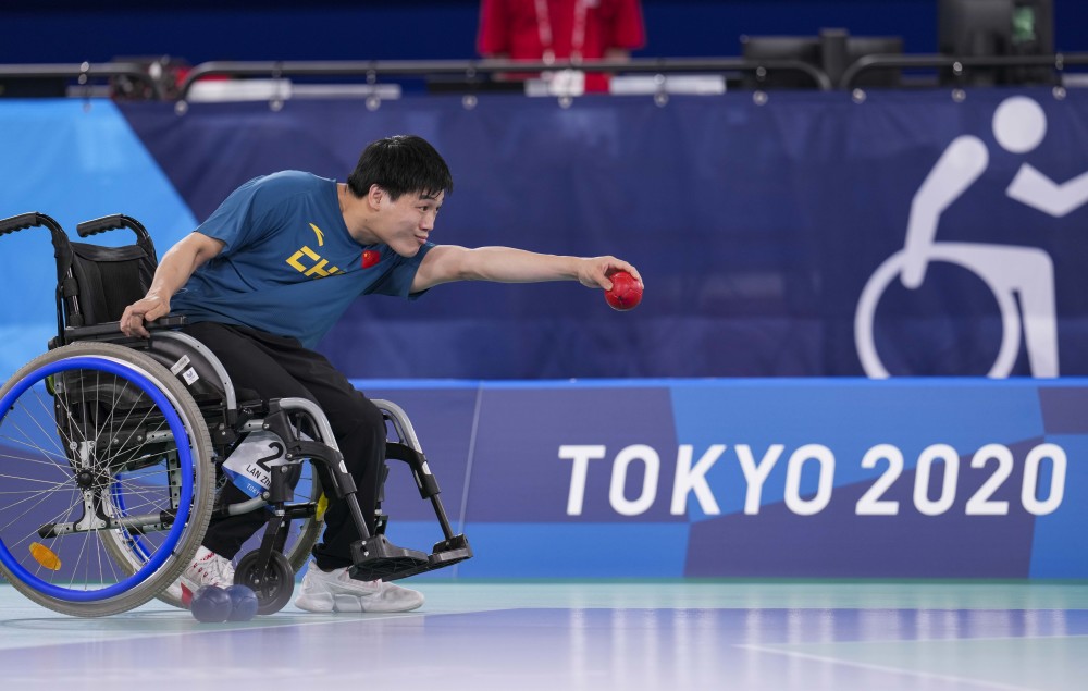 (东京残奥会)硬地滚球——bc1/bc2团体赛决赛:中国队获得银牌