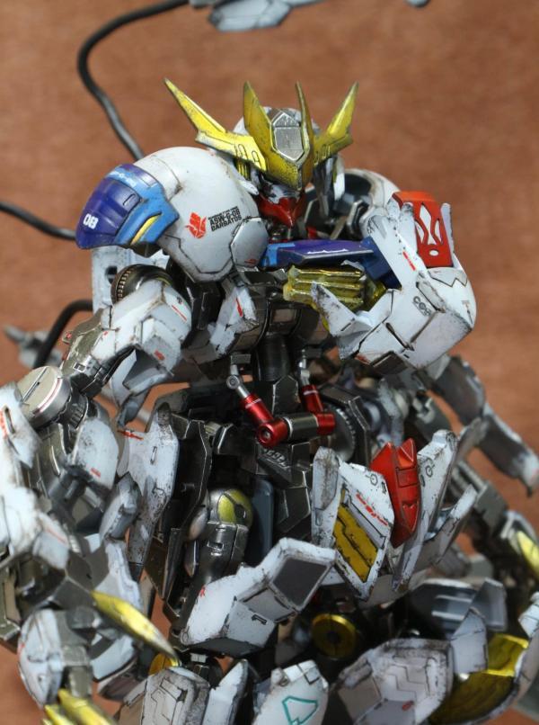 模玩控旧化爆甲改造巴巴托斯高达模型