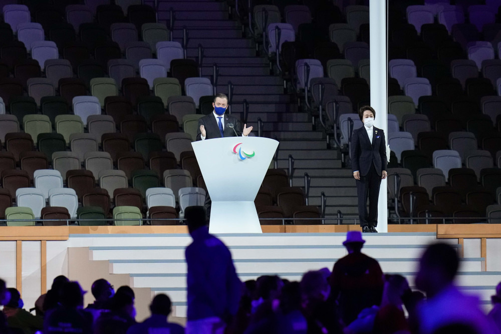 9月5日,第16届夏季残疾人奥林匹克运动会闭幕式在日本东京举行.