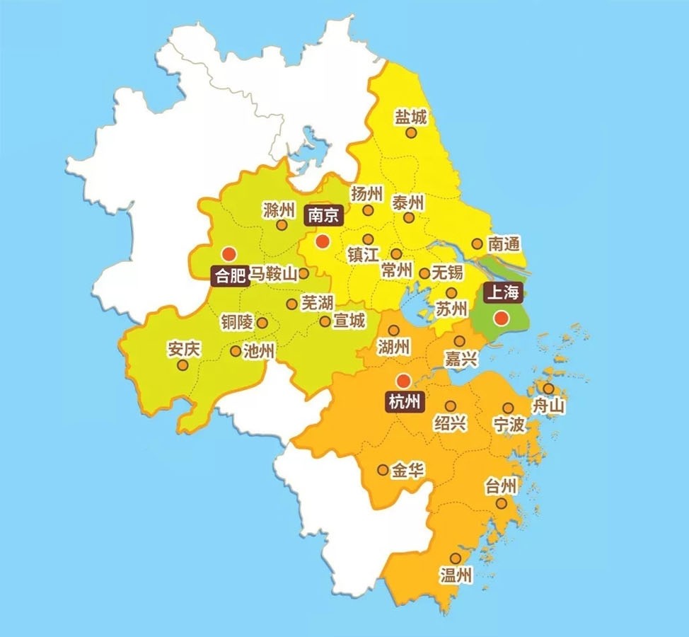 长三角包括哪些城市?_腾讯新闻