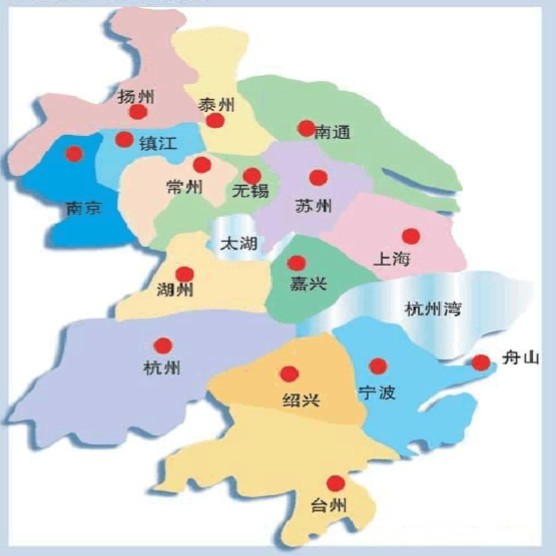 长三角包括哪些城市?