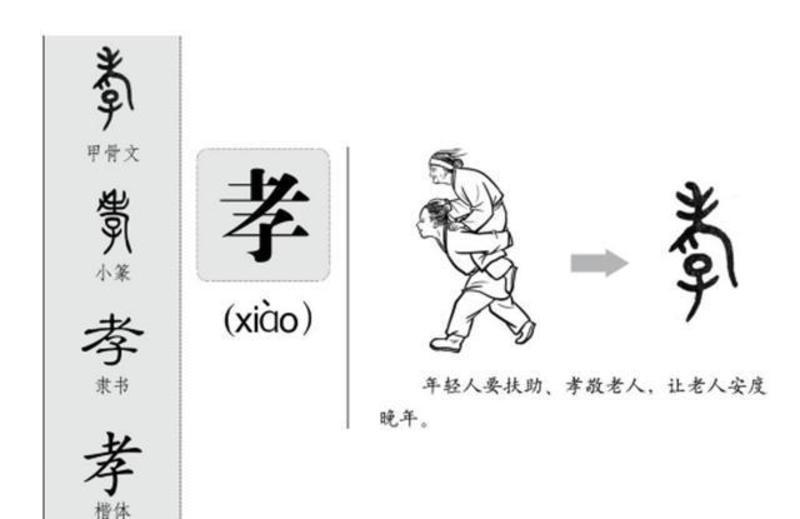 说文解字丨扶着老人走即为孝