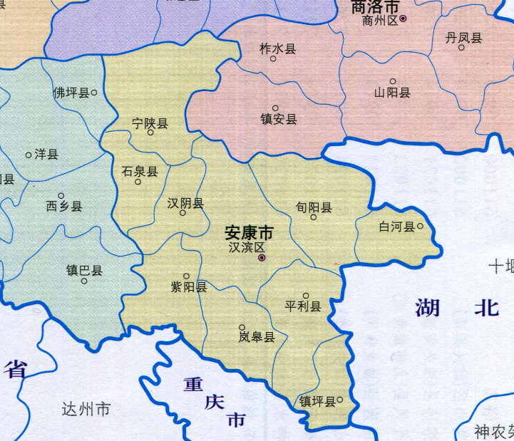 安康10区县人口一览:汉阴县24.02万,宁陕县5.99万