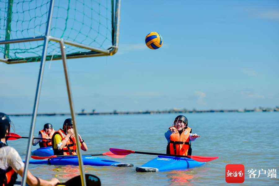 皮艇球项目搅热亲水运动季助力海南打造水上运动新高地