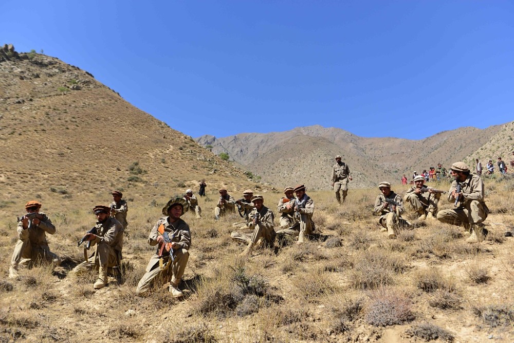 资料图:阿富汗塔利班在潘杰希尔省开展军事行动