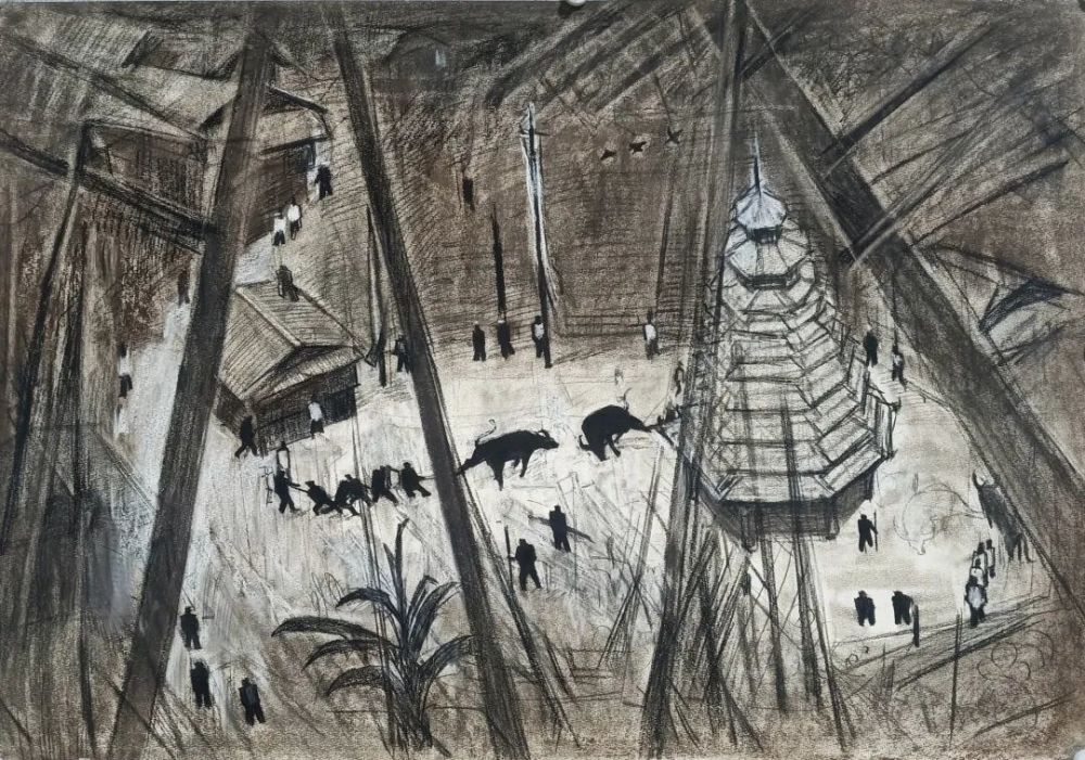 《山里的故事2》  油画 杨礼权 80*55