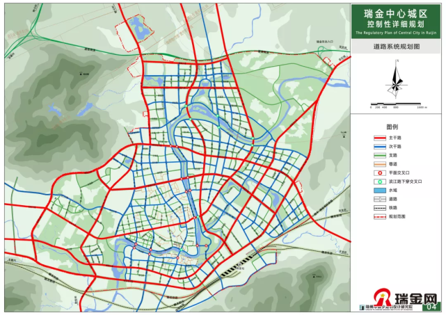 瑞金中心城区最新规划图来了