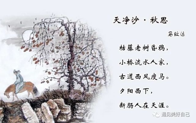 古诗词鉴赏天净沙秋思元马致远