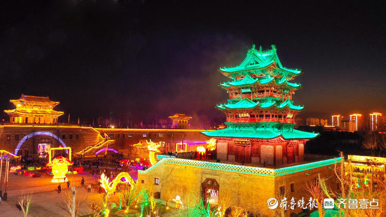 图集美丽的菏泽郓城好汉城