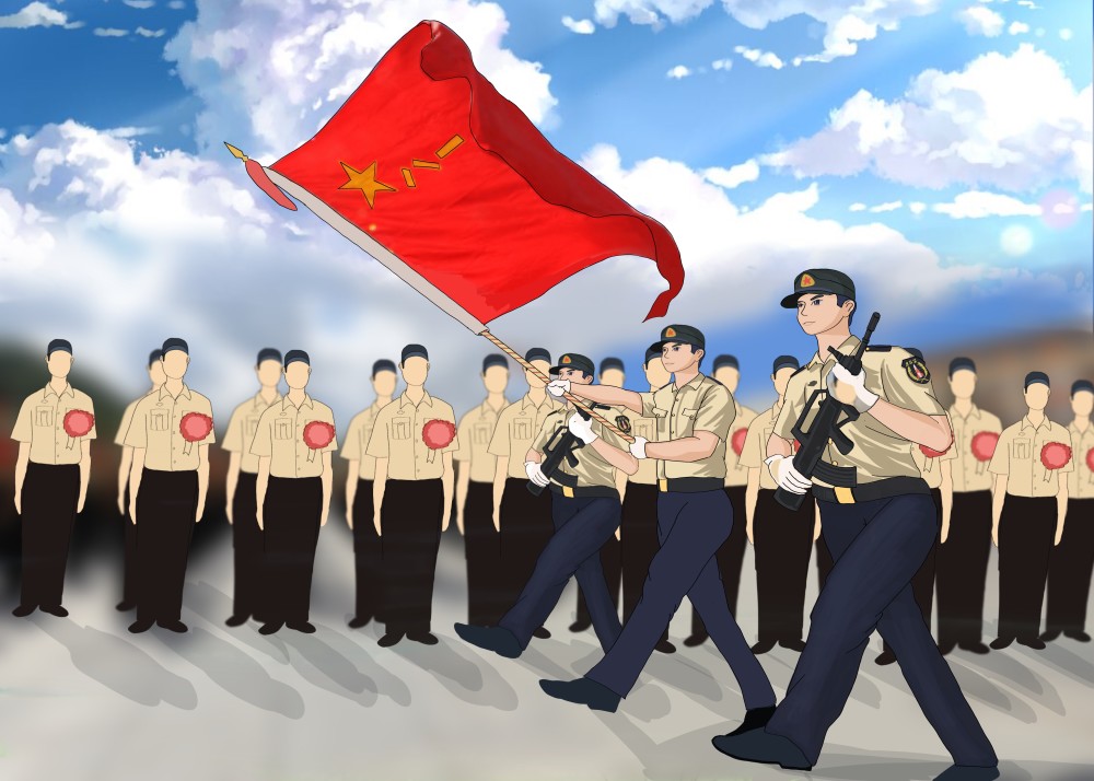 火箭军某部举行秋季退伍仪式老兵泪别军营