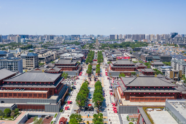 西安大唐不夜城全景图图片