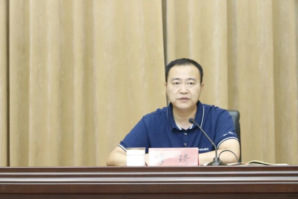 会议分两个阶段,第一阶段:县政府副县长,县公安局局长李琦就前期各