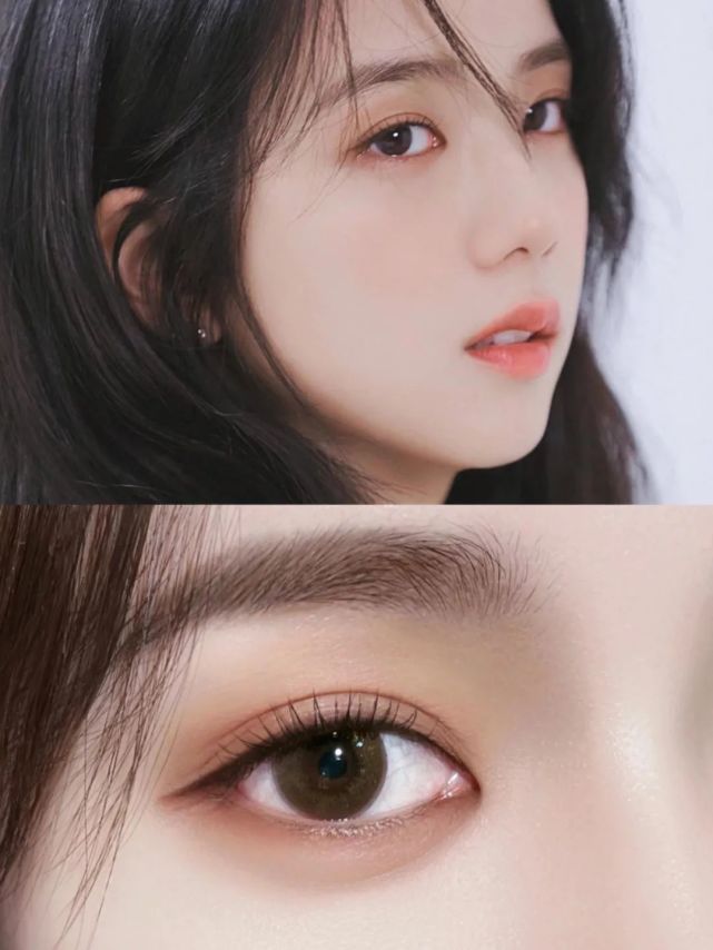 jisoo仿妆|高级清透感温柔纯欲伪素颜眼妆