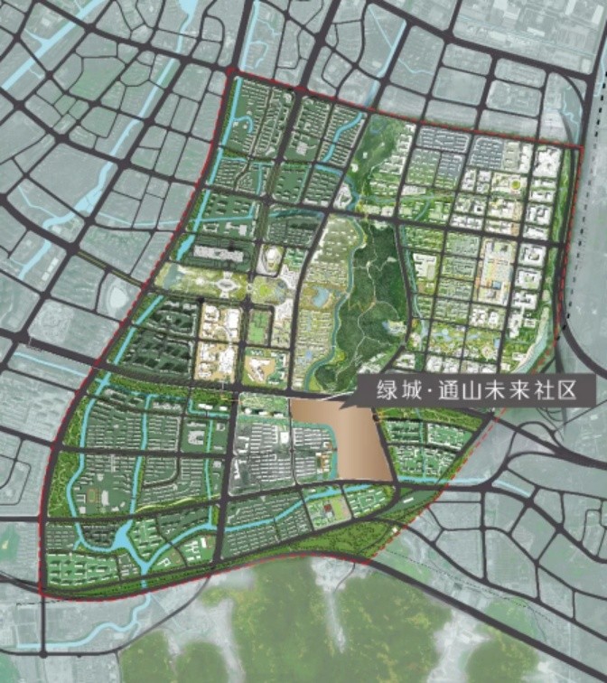 (凤凰城规划示意图,宁波绿城供图,央广网发)绿城·通山未来社区,一次
