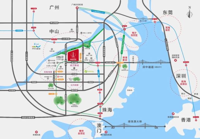 光这两座"金融大城",就将为湾区西岸构筑起一幅超强金融版图,而广州