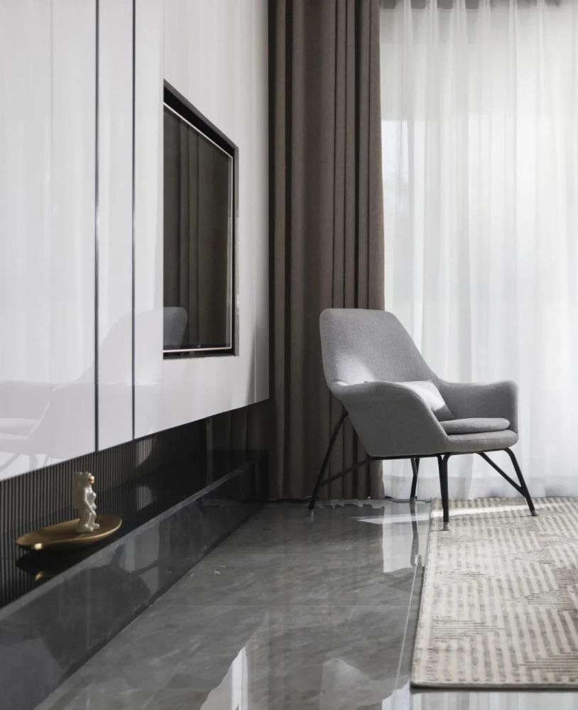 现代轻奢风,黑白灰和谐环境下彰显精致生活