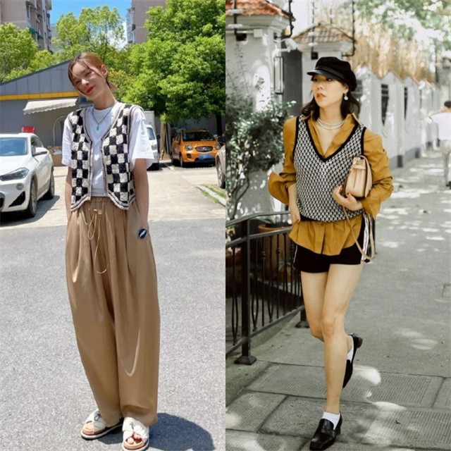 秋季出游我独宠马甲,配t恤,衬衫叠穿洋气又显瘦,不好看算我输