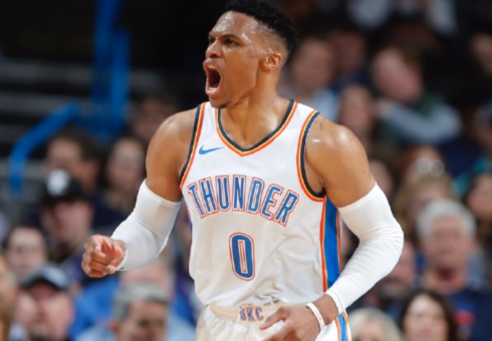 3 助攻,成功入选了最佳新秀一阵,而在自己生涯第三载,威少便将自己的