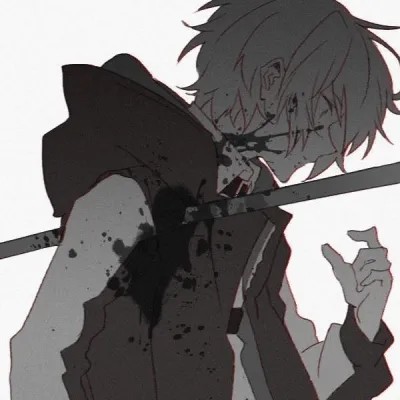 动漫男生头像:石倘能言,也应似我,望古增呜咽
