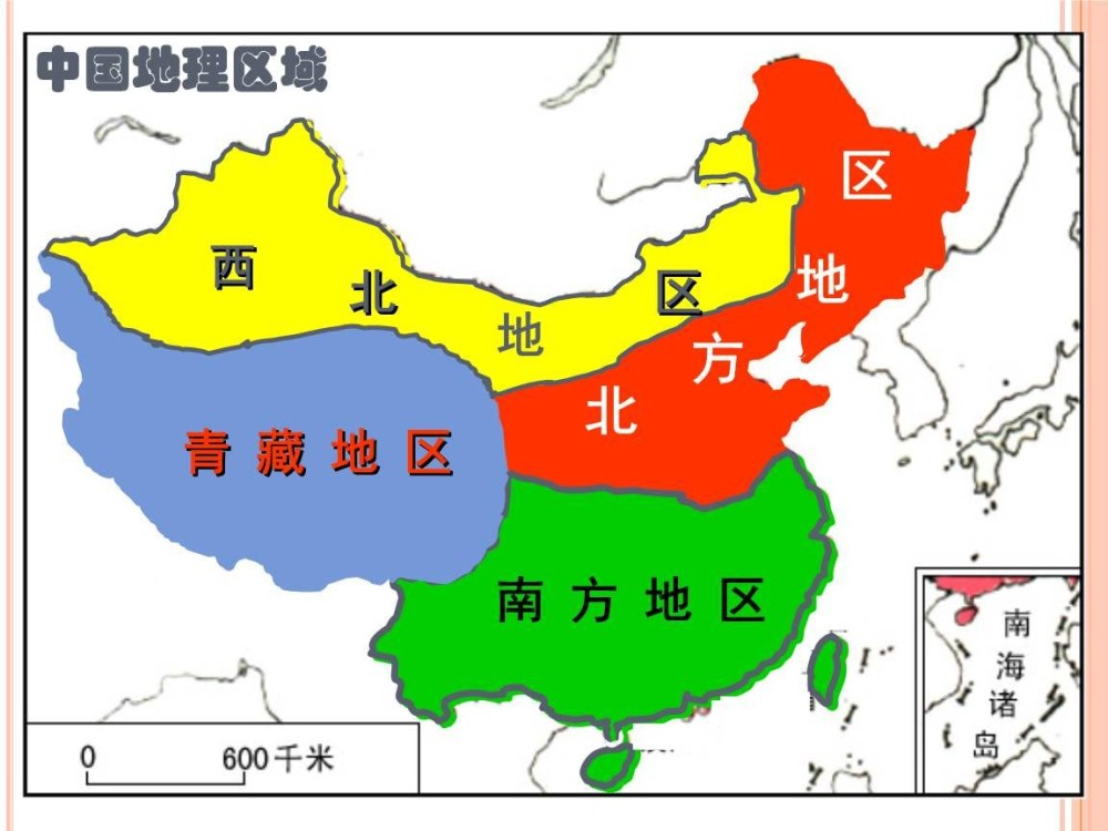 中国南北分界线地图图片