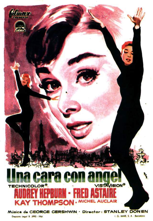 经典时尚电影《甜姐儿》:赫本的第1部歌舞片,黑色衣裙是赫本的标志