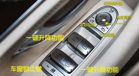 奔驰用车小知识:一键升降4个车窗的方法