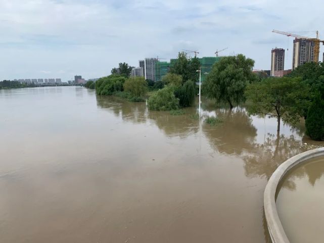 阜阳颍河闸16孔闸门全开!水位上涨,多处被淹,请勿靠近