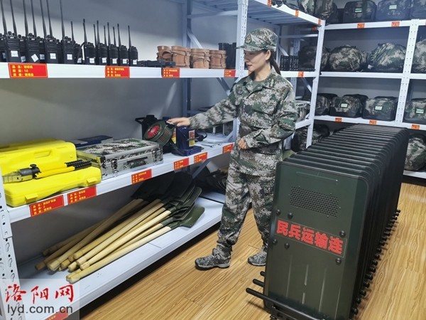 孟津区民兵运输连自豪的民兵光荣的连