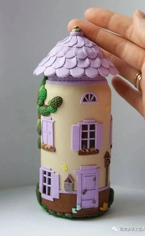 吃完调料的玻璃瓶子洗干净后,竟能做成童话小屋,还巨实用!(附教程)