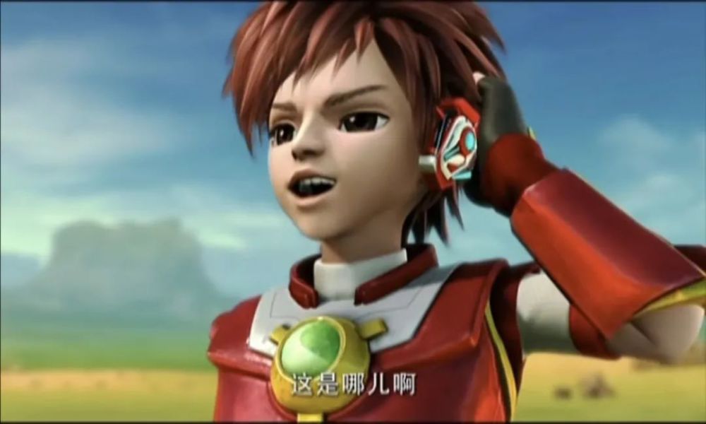 《机战王》这款游戏的背景后,突然画风一转——躺在地上身穿"机战王"