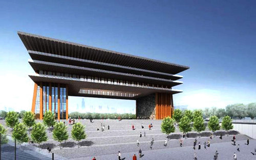 高铁"绿轴" 开始装修|绿轴广场|高铁|商丘|南门楼