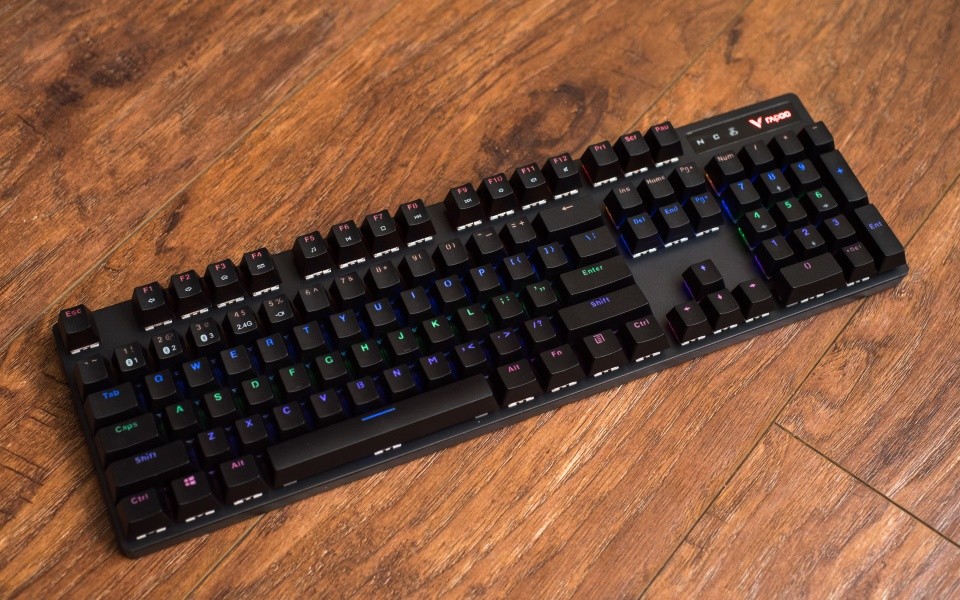 老演员新花样雷柏v500pro多模版机械键盘开箱