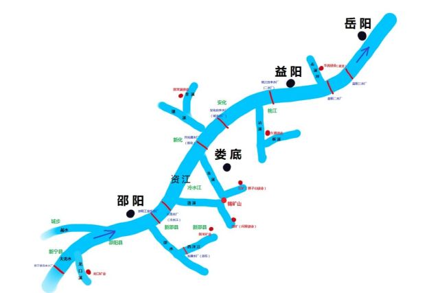 同时还发现锑超标的点主要分布在资江流域