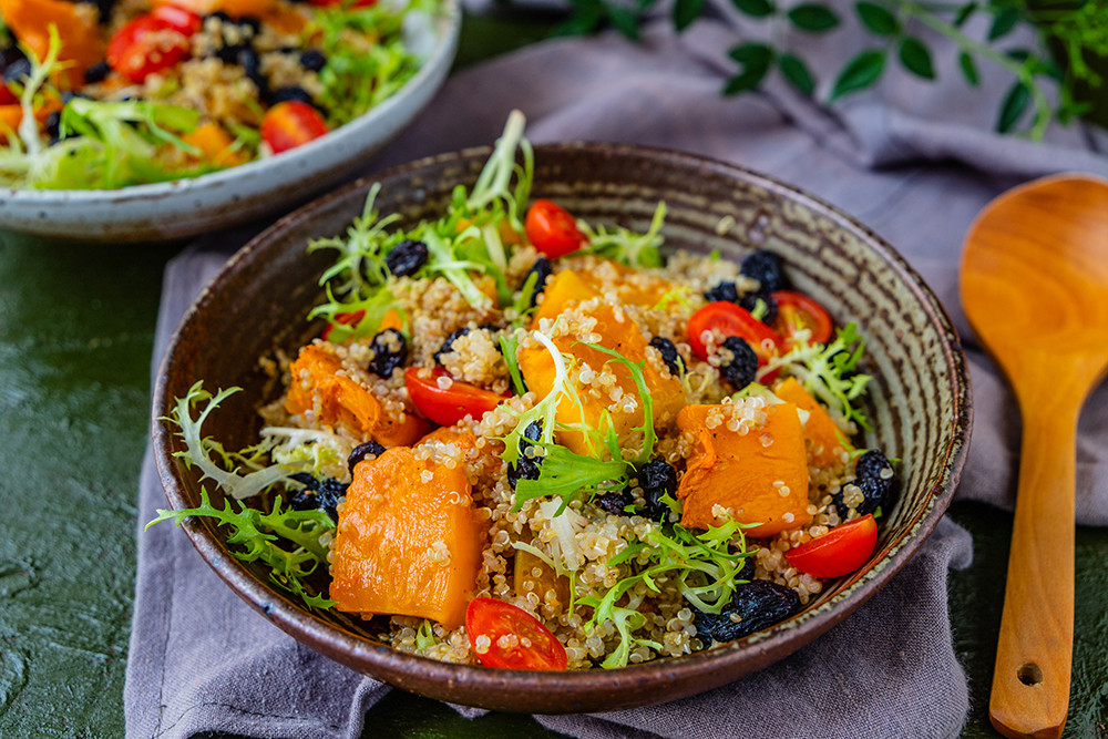 烤南瓜藜麦沙拉低脂美食健康好吃