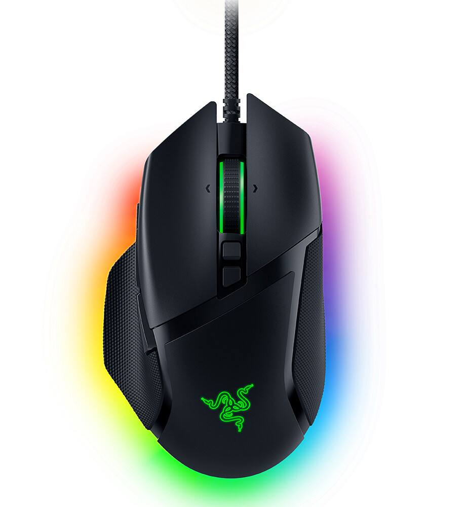 雷蛇发布巴塞利斯蛇v3游戏鼠标环绕式灯带纵横滚轮599元