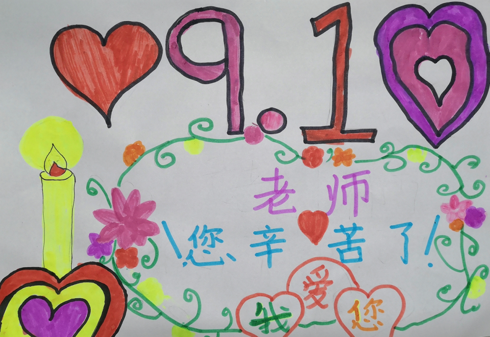 教师节主题绘画丨老师您辛苦了