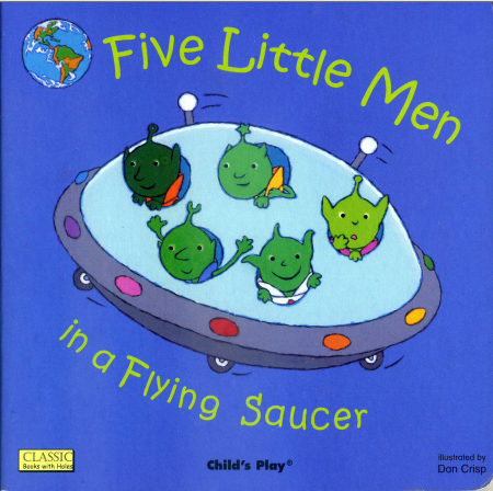 英语绘本在飞碟里的五个外星人fivelittlemen