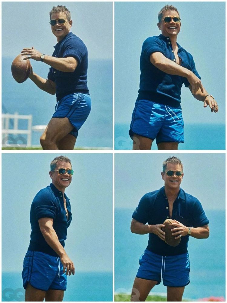 组图:马特·达蒙夏日度假风杂志大片,型男风度翩翩_腾讯新闻