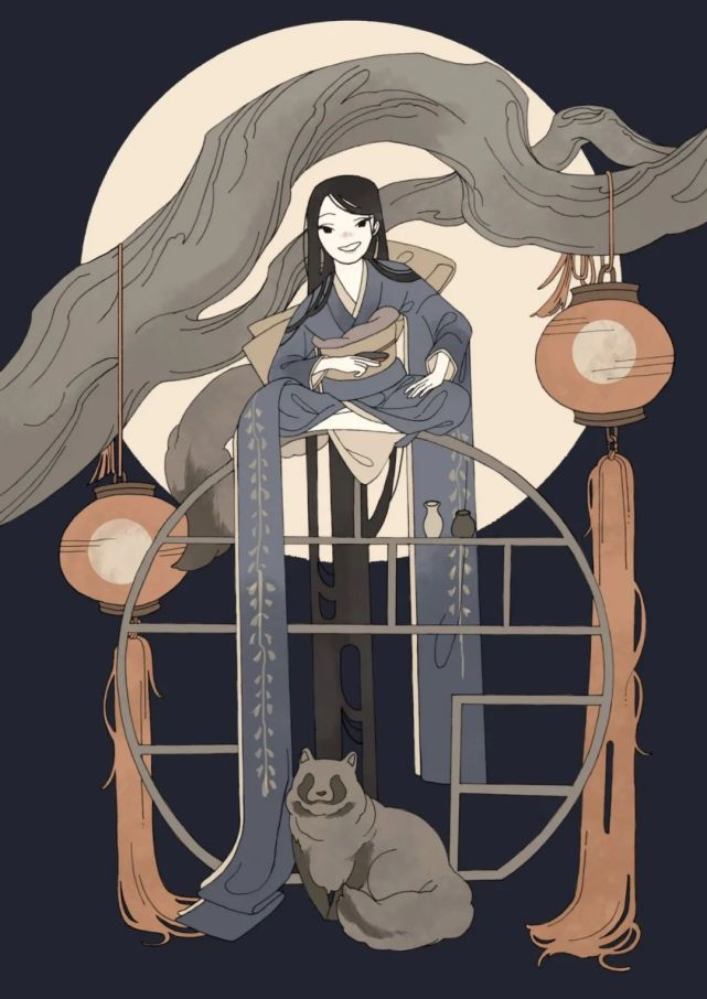 日本插画师すり饵 一组线性唯美插画艺术