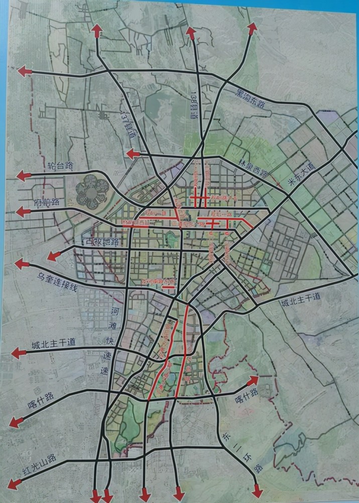 2021年米东区规划图图片