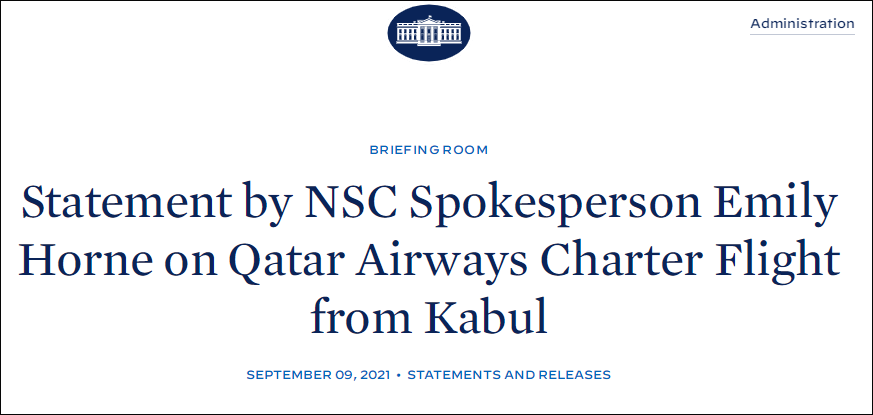 载有美国人的民用航班撤离喀布尔，白宫点赞塔利班英语试卷家长分析
