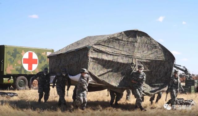 和平使命2021丨我参演部队展开野战营区建设