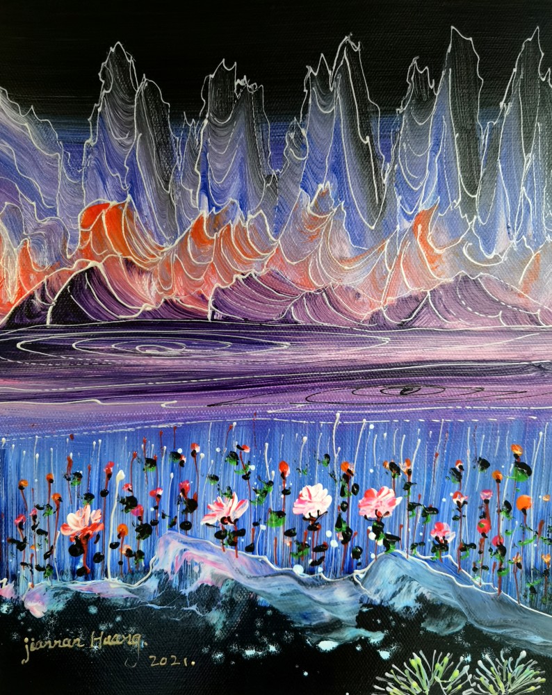 黄建南画作近看回味无穷远看惊天动地