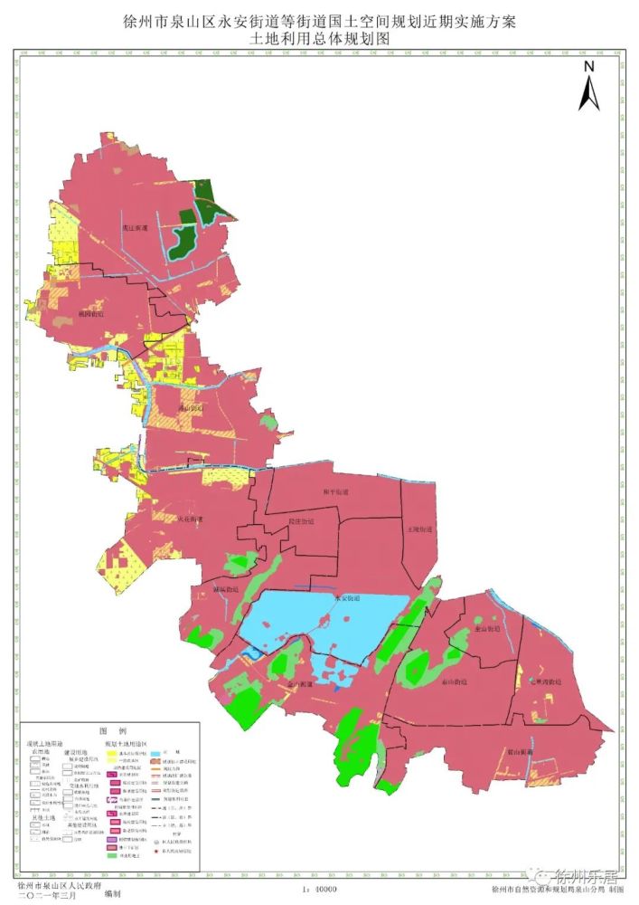 按照城市发展战略,规划形成了"一核五心,两轴一带,四区多片",市辖区"