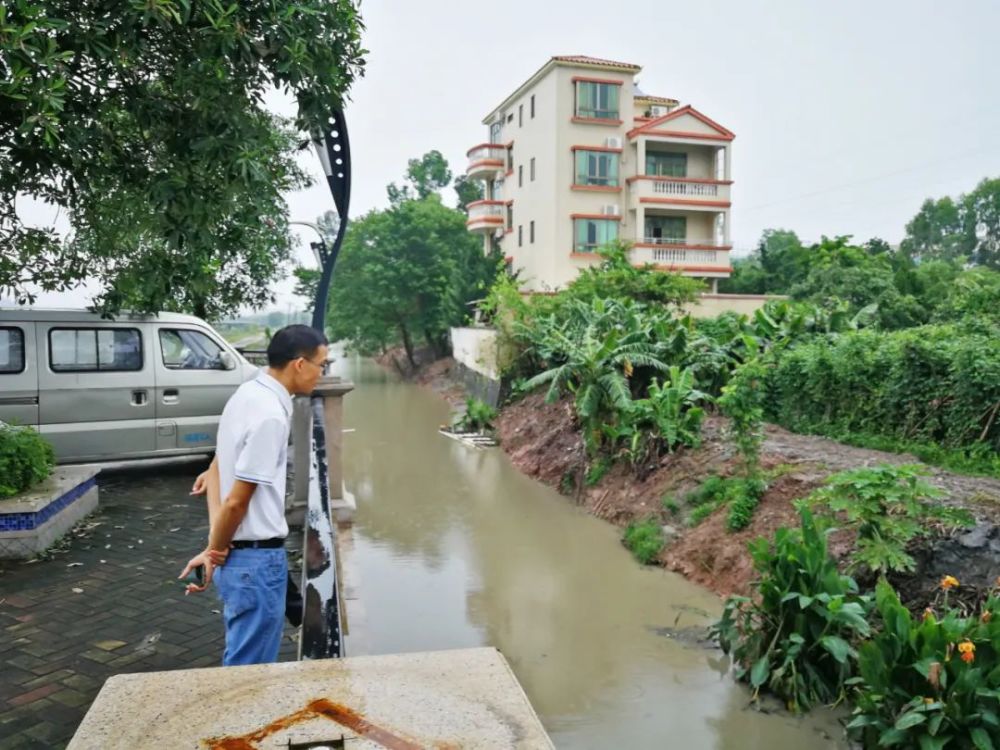 三水区白坭镇纪委联合镇生态环境监督所开展河涌水体监督检查工作.▼