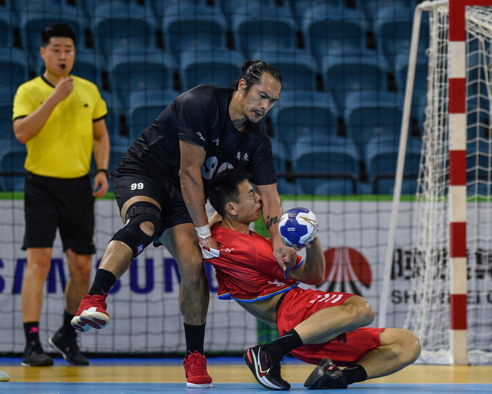 全运会手球北京队战胜广东队晋级男子决赛2