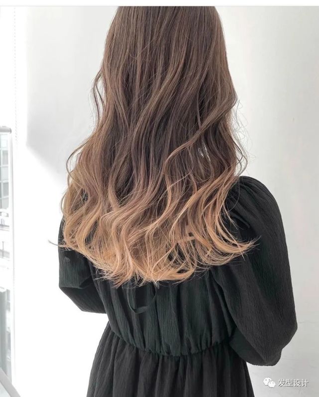 渐变发尾染,好迷人.